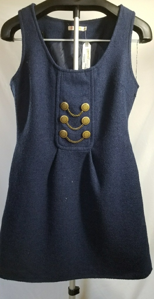 Blue Military Dress