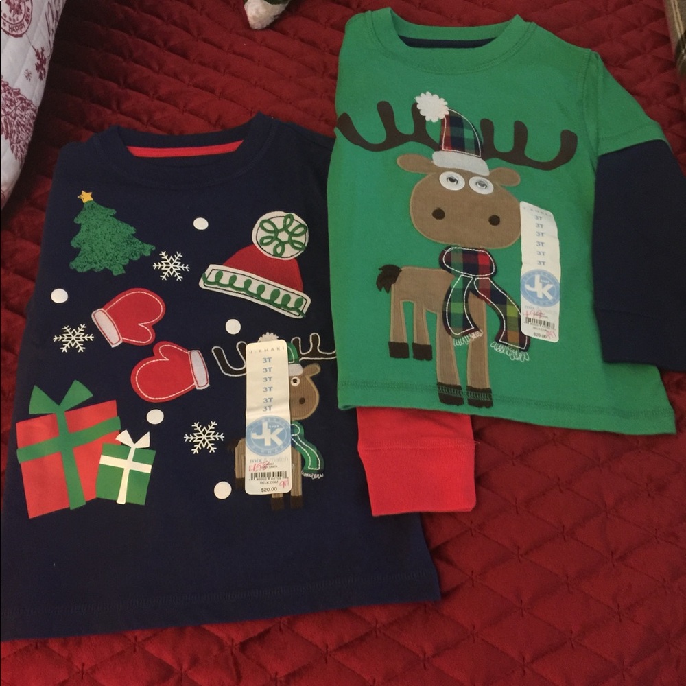 Two Christmas shirts