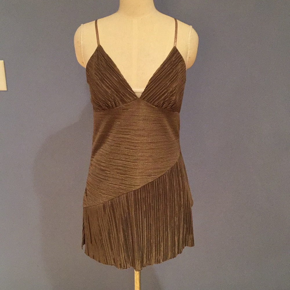 Arden B Tan Nude Camisole Tunic Spaghetti Strap Size M