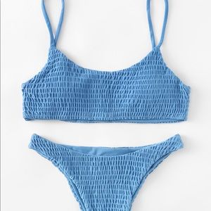 Shirred Bikini Set
