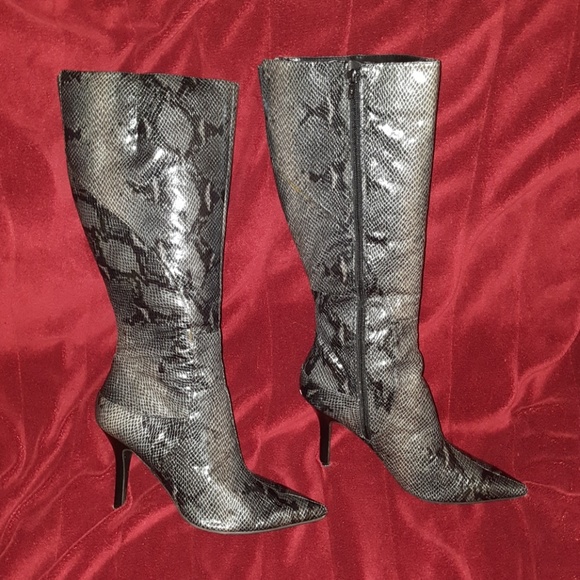 Nine West Shoes - Free S&H - NINE WEST Snakeskin Print Boots, 10
