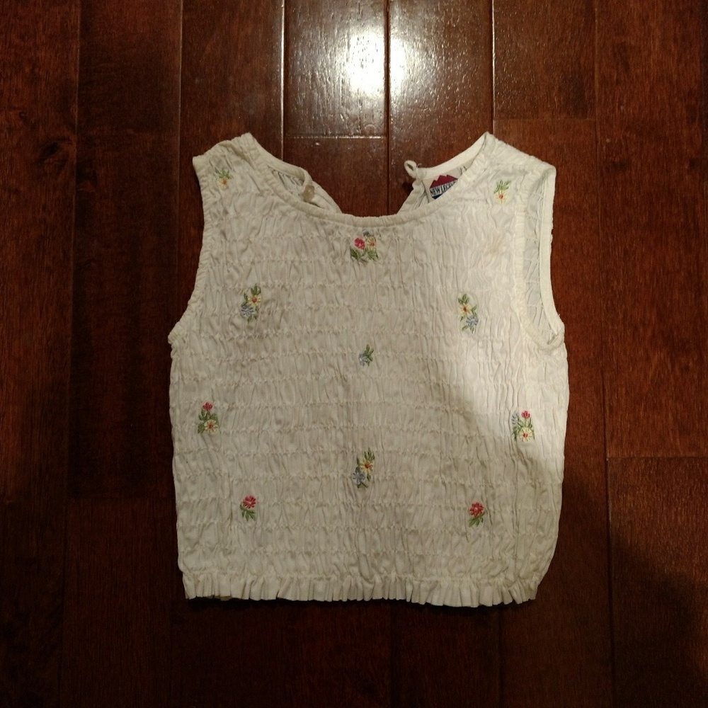 Ruffled floral top
