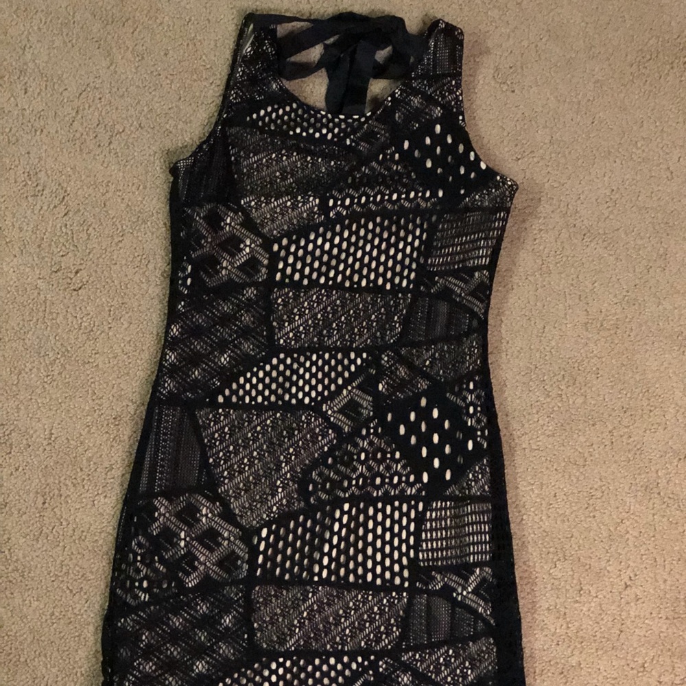 Black lace dress