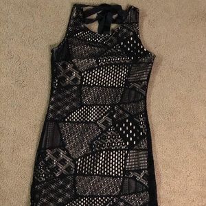 Black lace dress