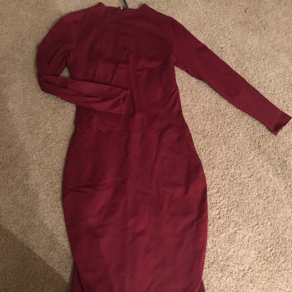 Fitted long sleeve dress