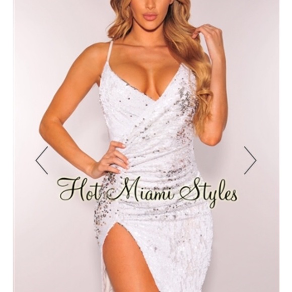 Sequin split dress - Picture 1 of 4