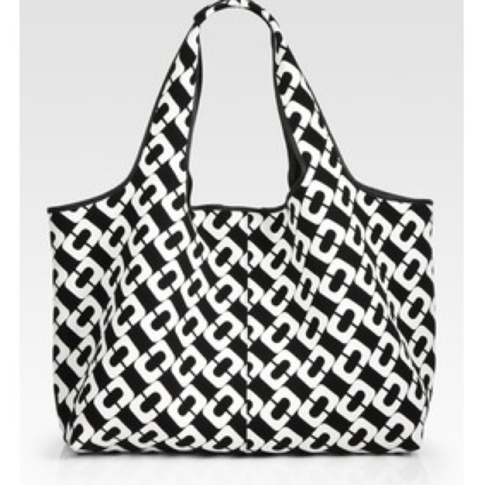 DVF neoprene beach bag