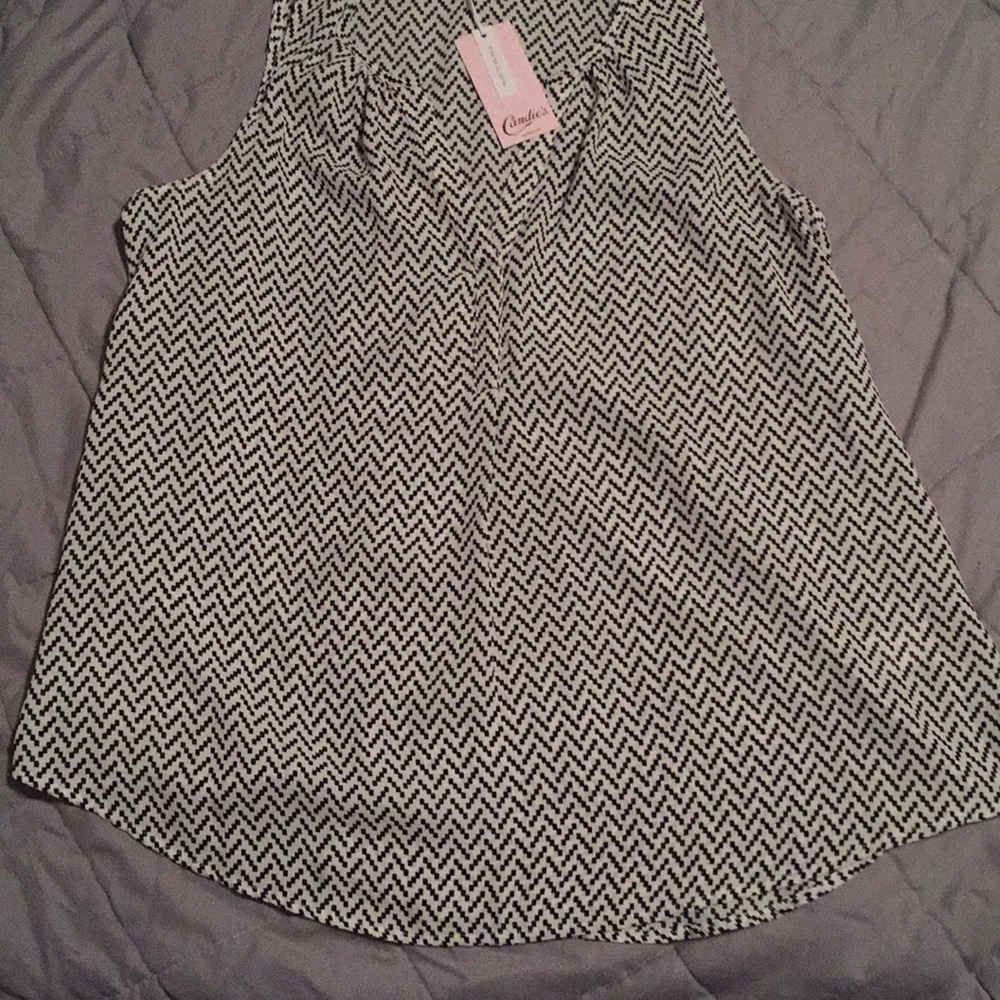 White and black tank. Never worn