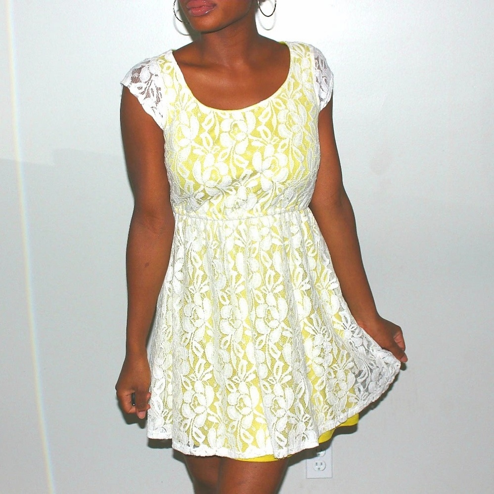 Yellow Lace Dress