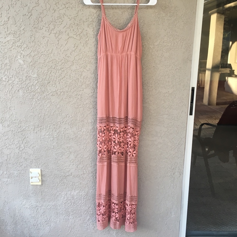 Floral mesh maxi