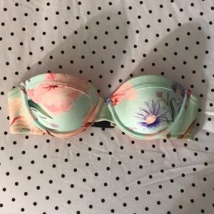 Triangl strapless swim top xxs