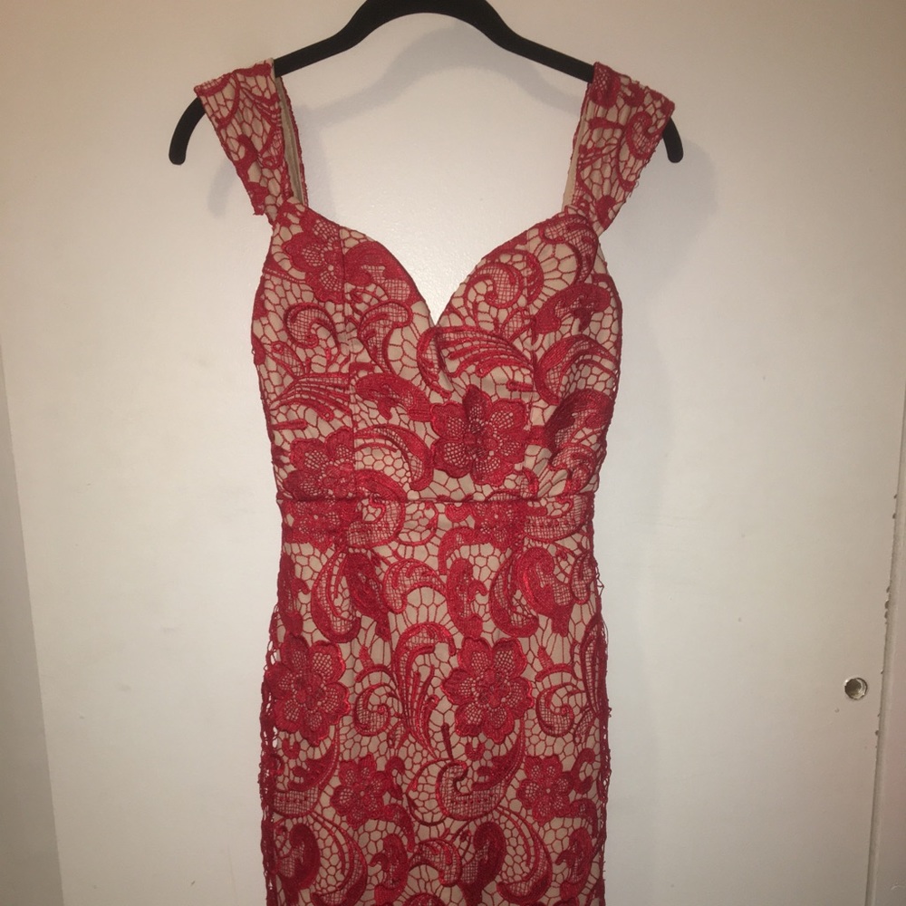 Sexy Red Midi Dress