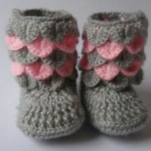 Crocheted Baby Crock Boots