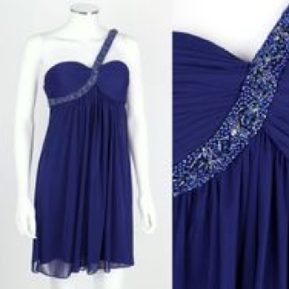 Blue Cache Prom Dress - Picture 2 of 3