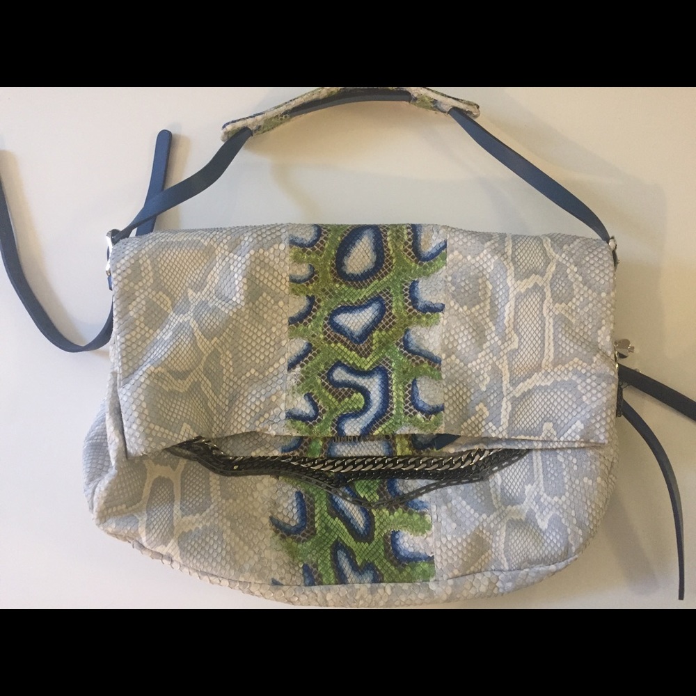GORGEOUS! Jimmy Choo Python Snakeskin Biker Bag