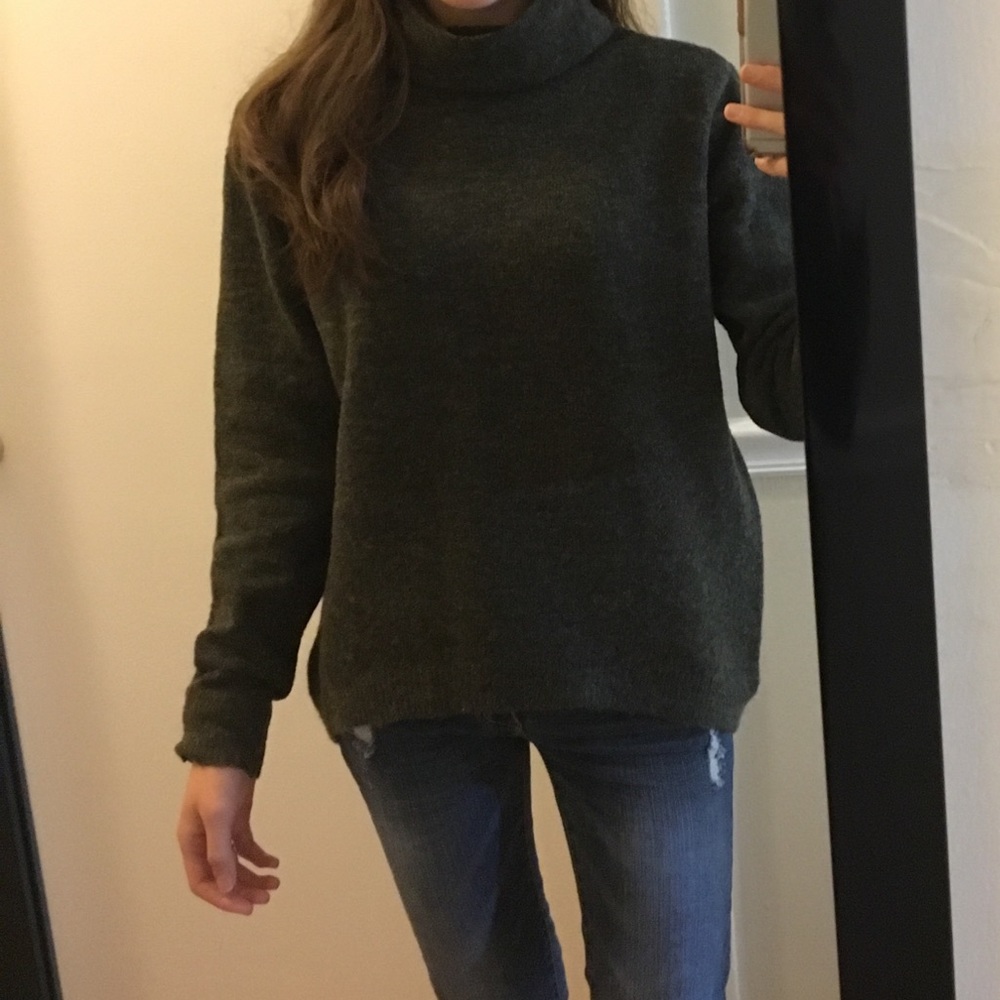 Olive Green Emory Park Chelsea Turtleneck Pullover