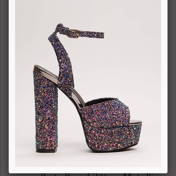 Glitter platform heel - Picture 2 of 3