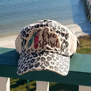 NWT KBethos "Free Spirit" Khaki & Leopard Hat