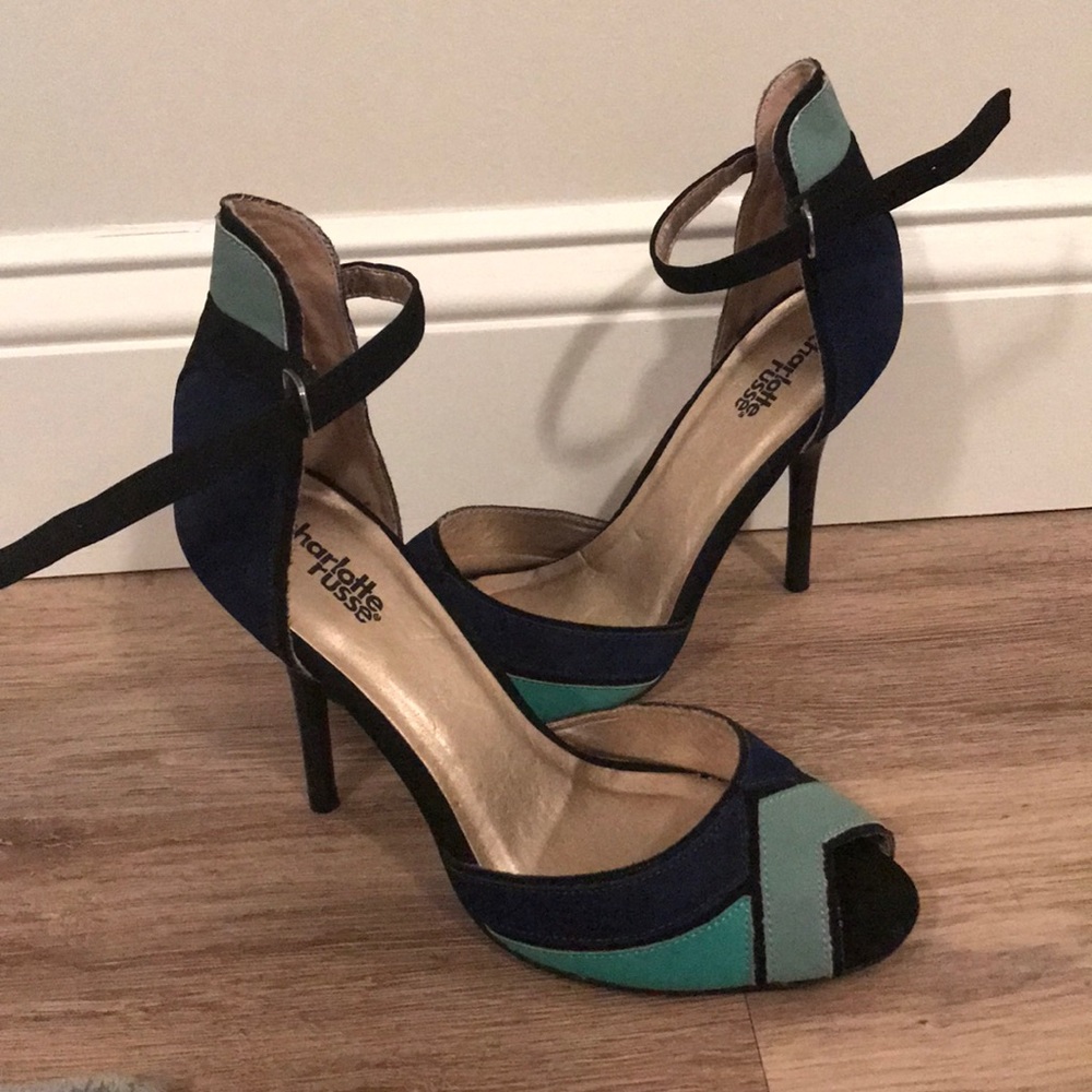 Blue and Teal Heels