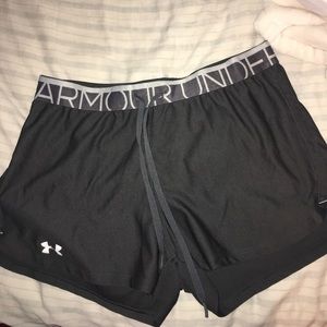 Under armor grey work out shorts