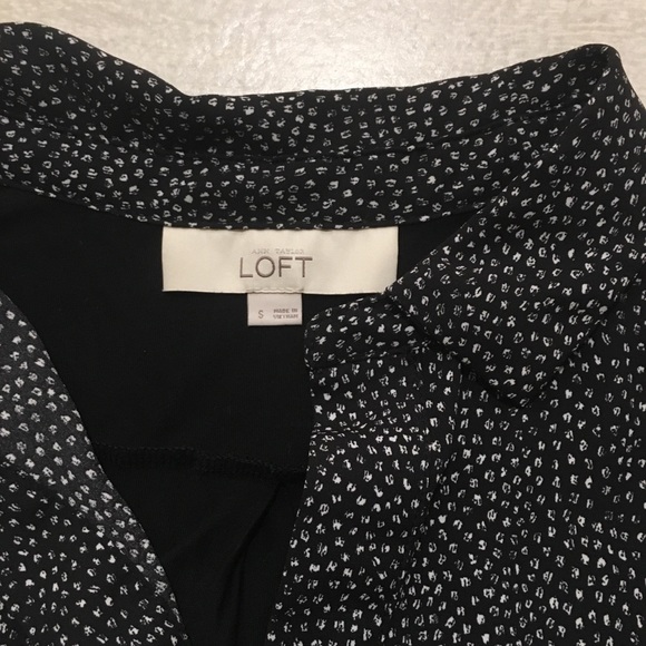 Loft Navy and White polka dotted tank top. - Picture 2 of 2