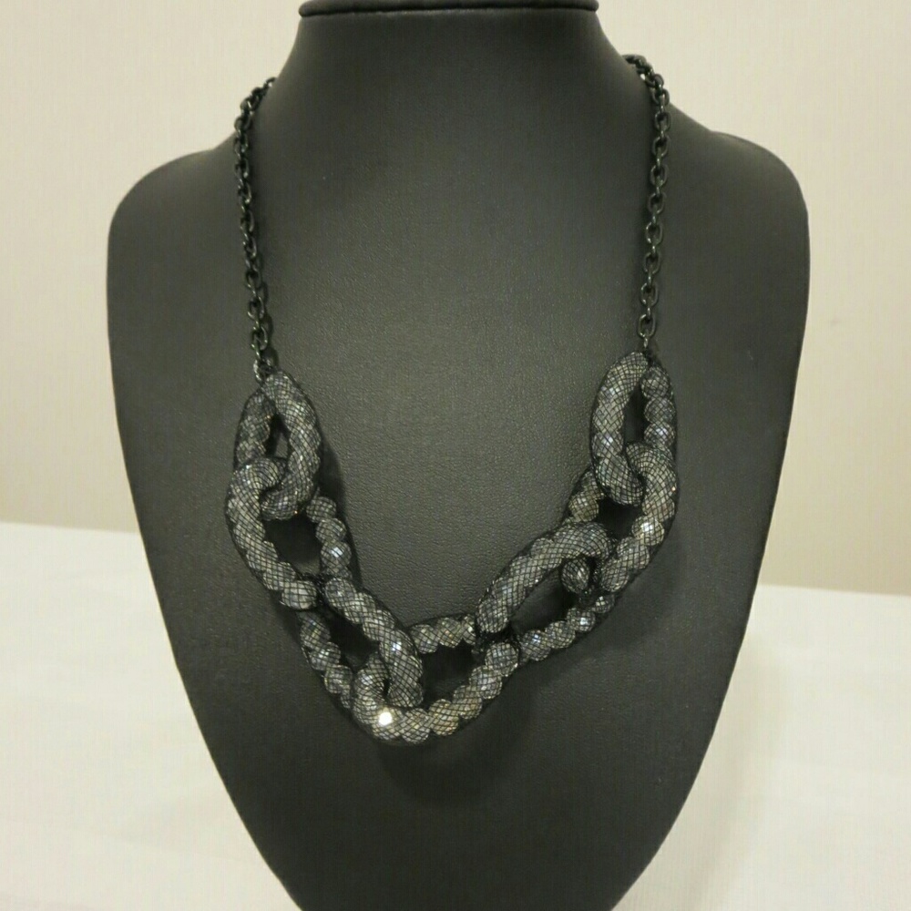 Handmade Black Shimmery Necklace
