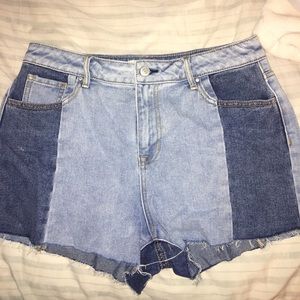 Pacsun high waisted two toned shorts