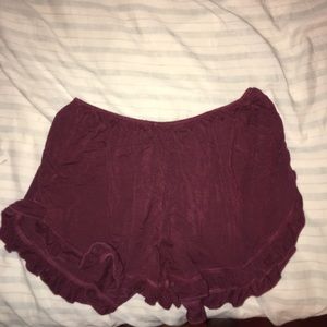 Brandy Melville maroon shorts!