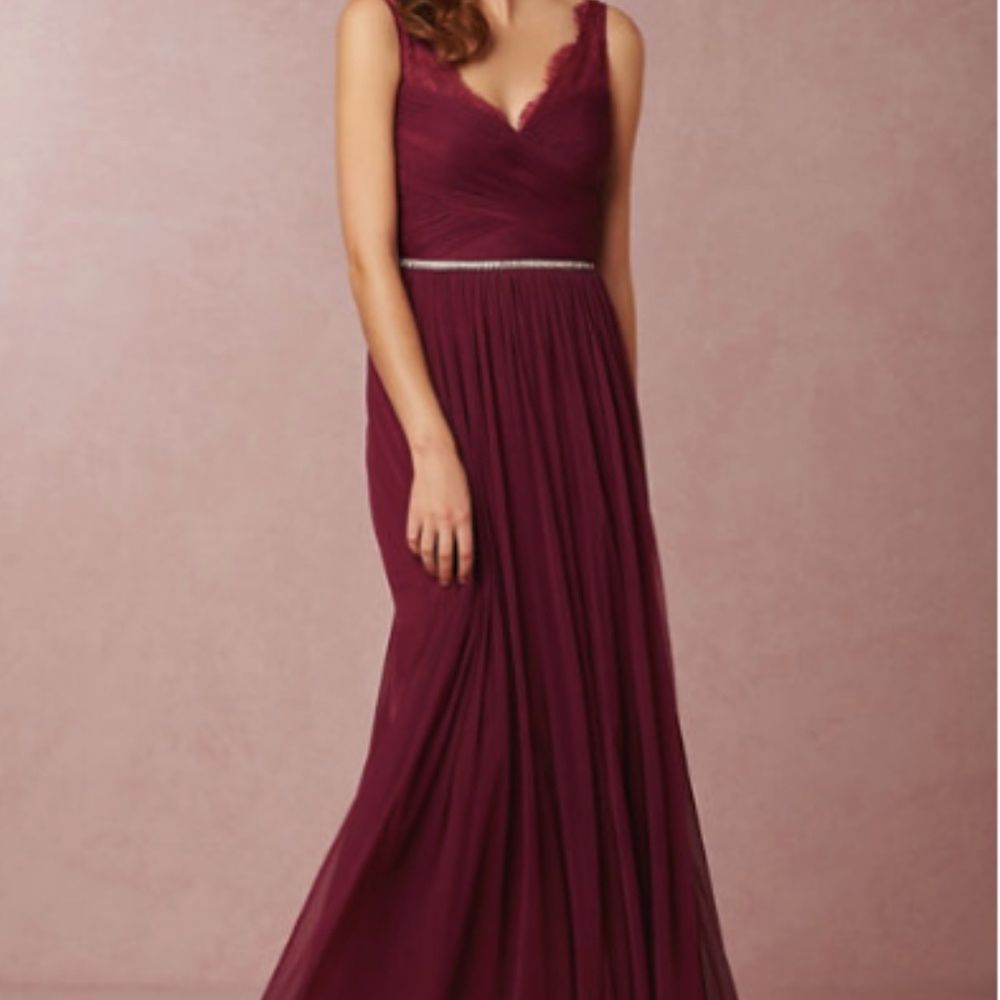 BHLDN Fleur Bridesmaids Dress, Black Cherry