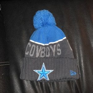 Light blue/Grey cowboys winter beanie