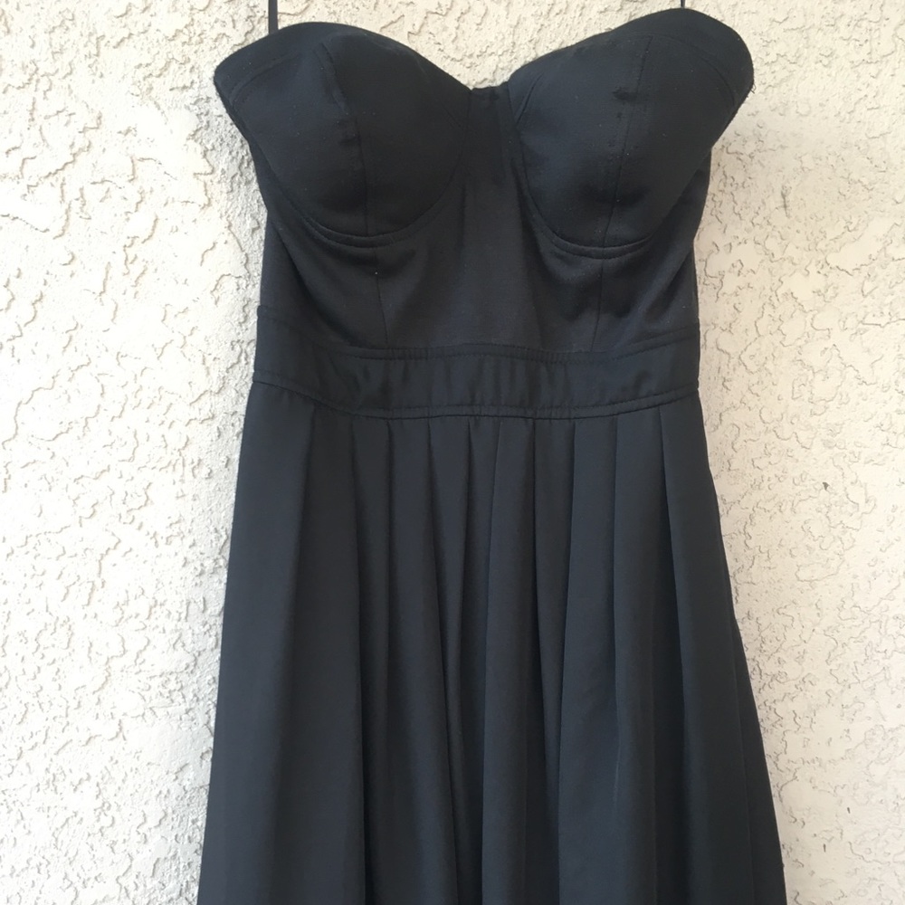 Black Mid Length Flowy Dress