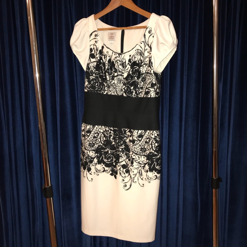 Suzi Chin White/Black Dress