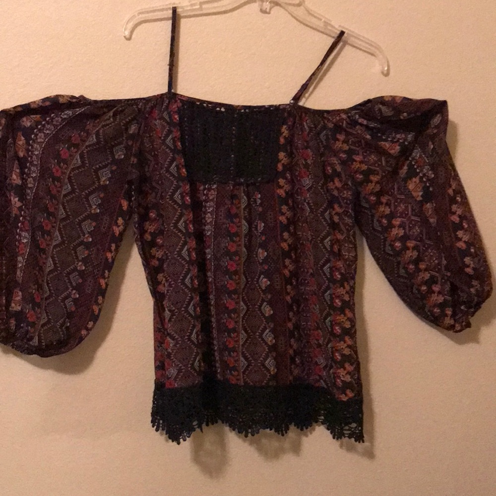 Tribal flowy shirt