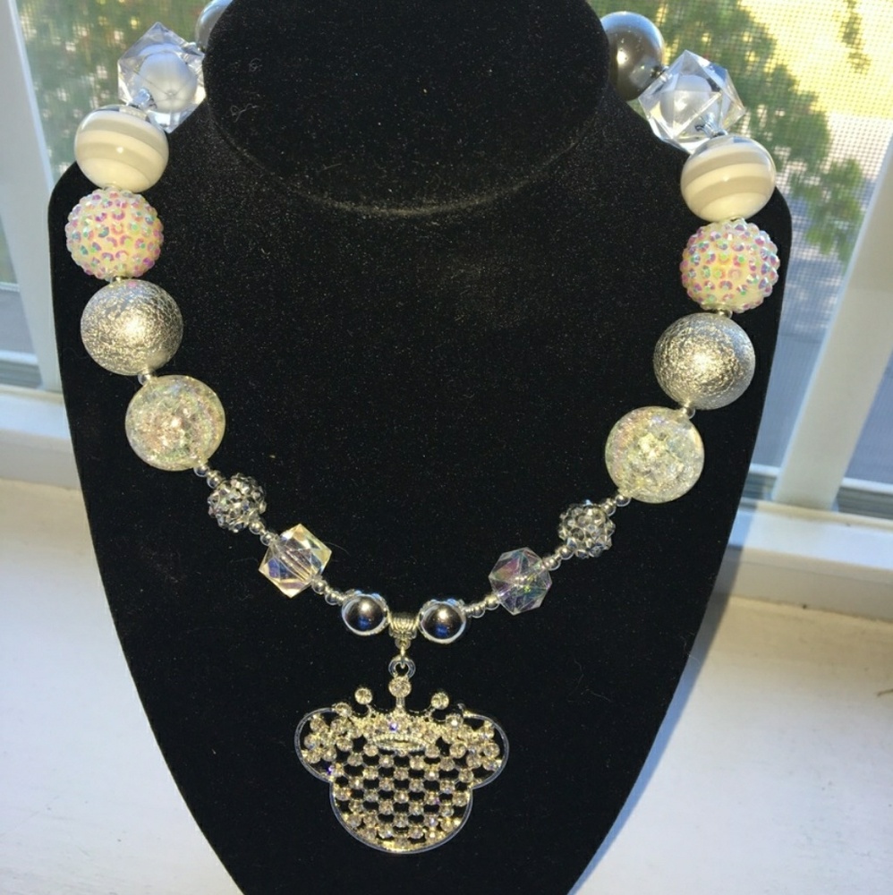 Minnie mouse rhinestone necklace