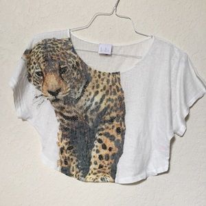 Leopard Crop Top
