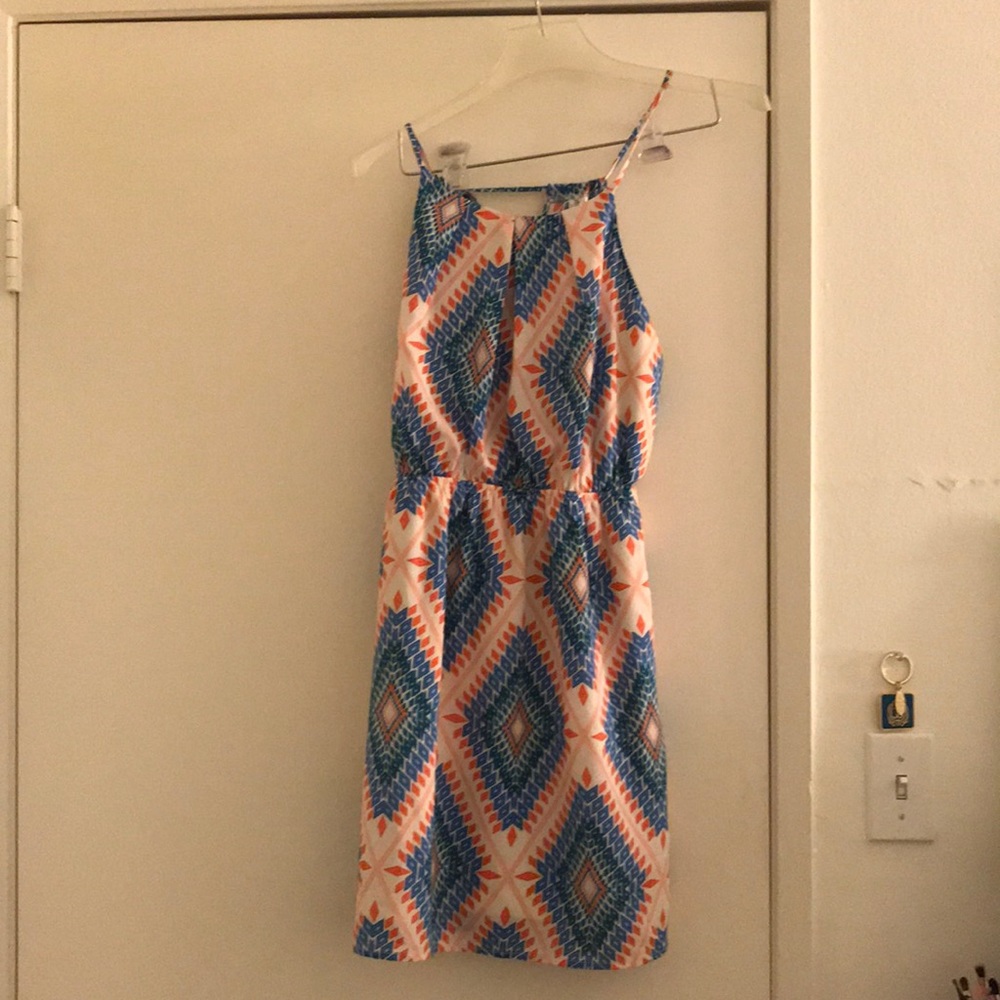 Geometric Print Summer Dress