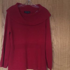 Jones New York red cashmere sweater XL