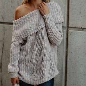 Vici Collection off the shoulder sweater NWT