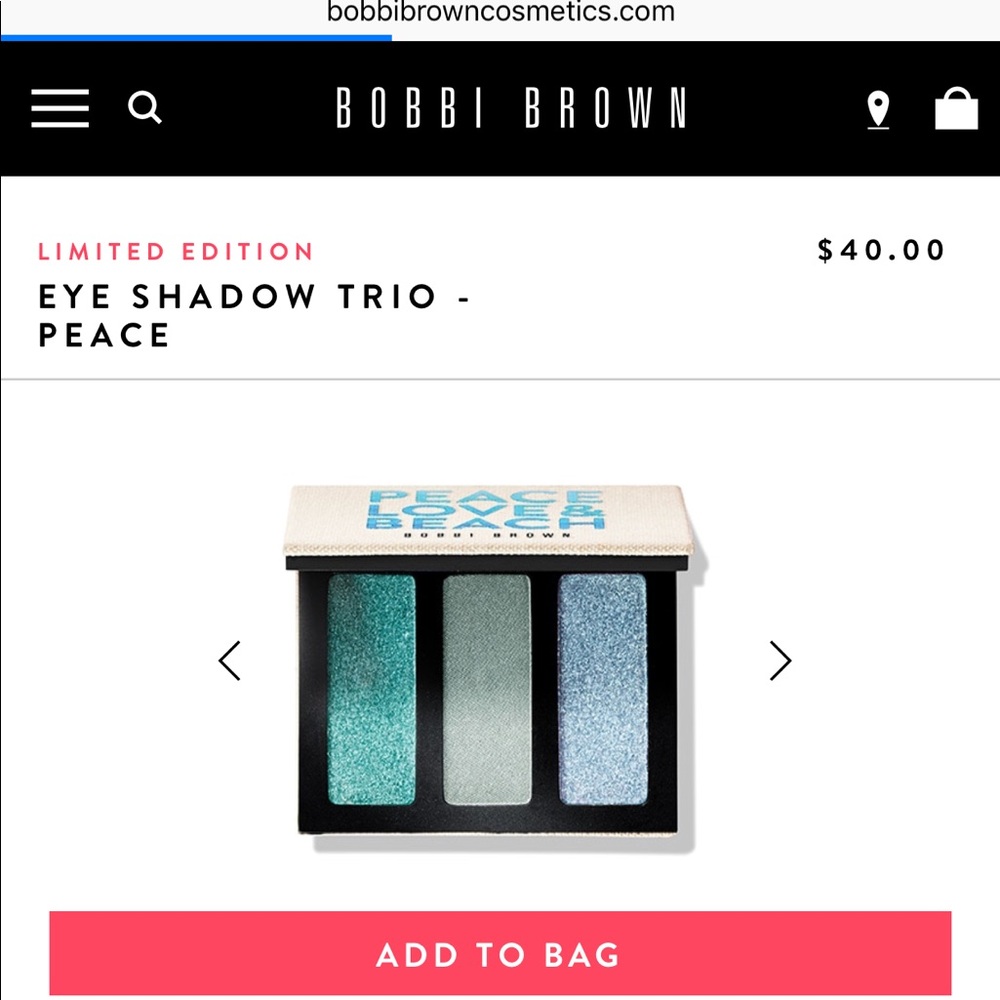 BOBBI BROWN eyeshadow trio - LE