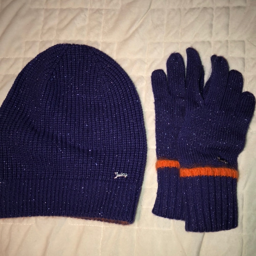Juicy Couture Hat and Gloves