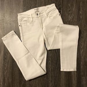 NWOT Frame Denim White Le High Skinny Jean