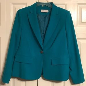 Beautiful Calvin Klein Teal Blazer