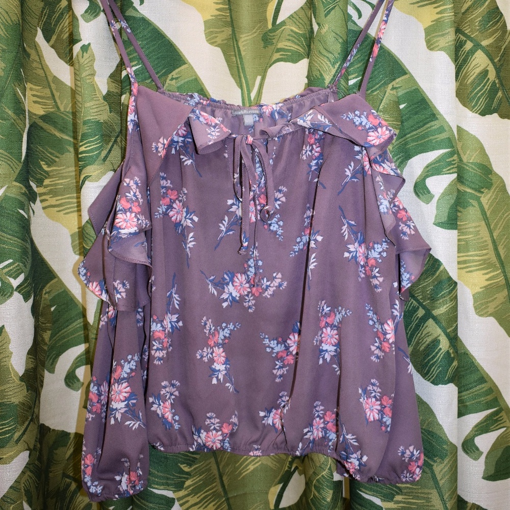 Floral Ruffle Blouse