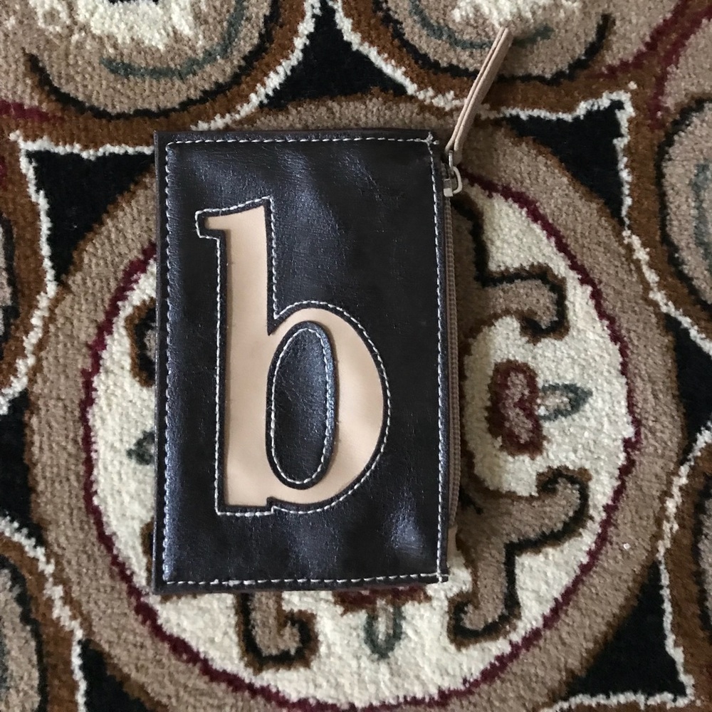 Cute Monogramed Coin /Credit Card Purse