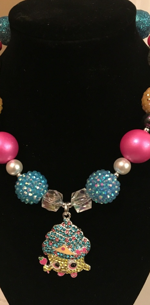 Shopkins kids necklace and bracelet set