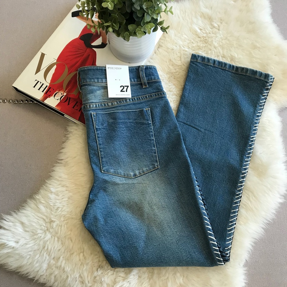 ALICE + OLIVIA Bryce Cropped Jeans