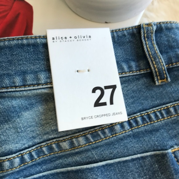 ALICE + OLIVIA Bryce Cropped Jeans - Picture 2 of 7