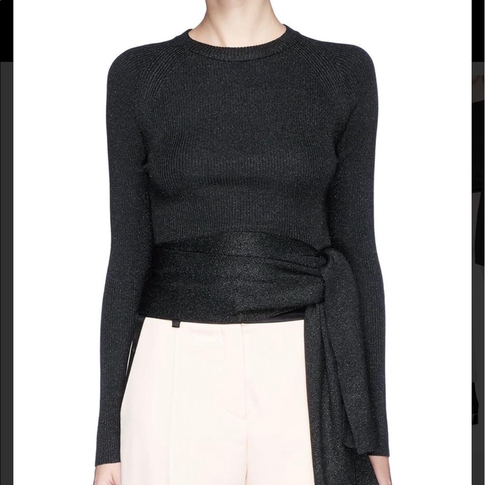 Phillip Lim black lurex sweater