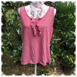 Cute Striped Karen Scott Tank