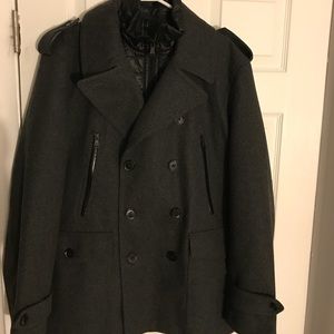 Men’s Large Express Wool Pea Coat.
